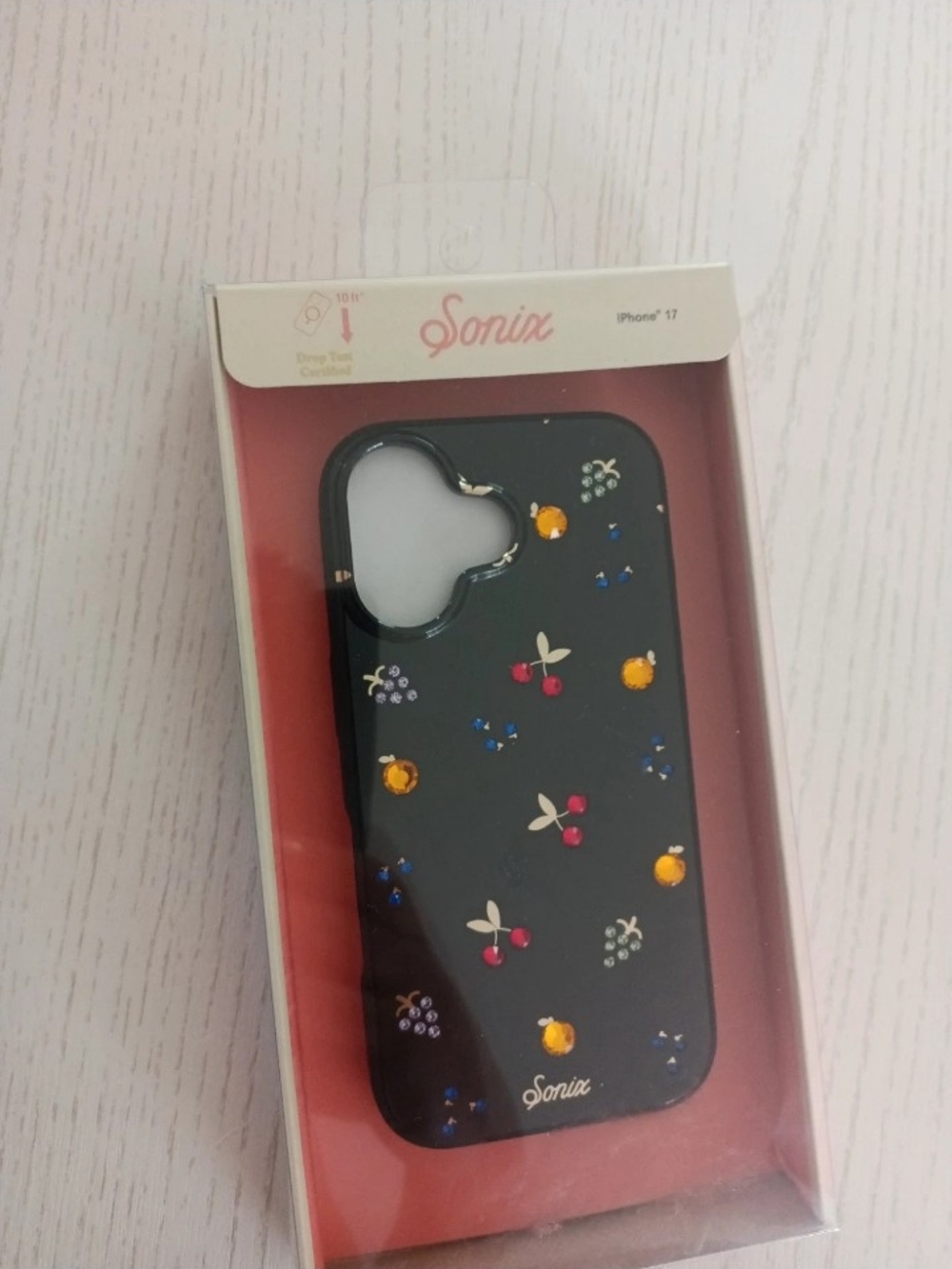 Sonix Black Cherry & Jewel Accent iPhone 17 Case
